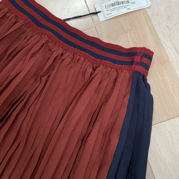 Belle Chiara girls pleated navy midi skirt - Picture 10 of 10